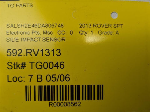 10-13 LAND ROVER RANGE ROVER SPORT SAFETY CRASH IMPACT SENSOR 5H2Z14B345BA OEM