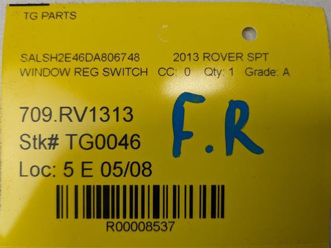 10-13 LAND ROVER RANGE ROVER SPORT FRONT RIGHT DOOR WINDOW REGULATOR SWITCH OEM