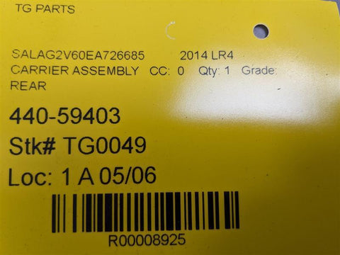 2014-2016 LAND ROVER LR4 REAR DIFFERENTIAL AXLE CARRIER ASSEMBLY EH224W063AA OEM