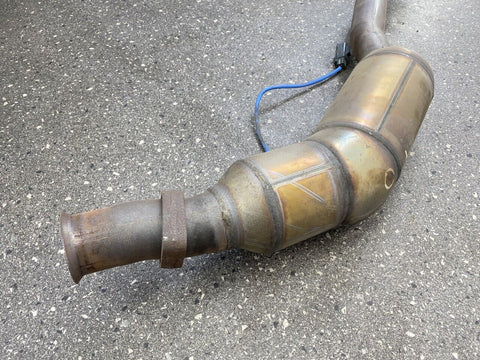 2010-2013 LAND RANGE ROVER SPORT DRIVER SIDE ENGINE EXHAUST DOWNPIPE PIPE OEM