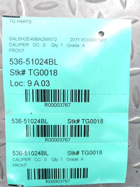 10-13 LAND ROVER RANGE ROVER SPORT FRONT LEFT AND RIGHT SIDE BRAKE CALIPER